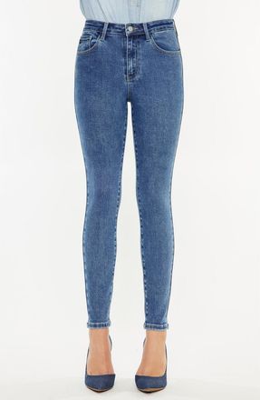 Kancan Bev High Rise Ankle Skinny Jeans in Medium Wash at Nordstrom, Size 24