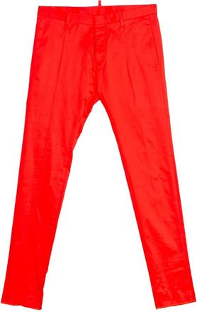 Dsquared2 Slim-fit Chino Broek - Heren - Slim Fit Broeken - Oranje - S - Katoen - Broeken