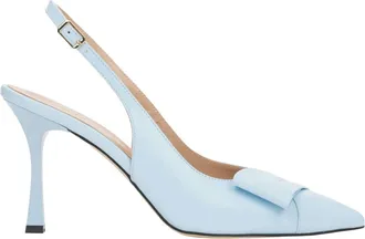 Estro & Luminara Slingback Pumps with Stiletto Heel - female - Estro - Pumps - Blue - 5 UK - Shoes