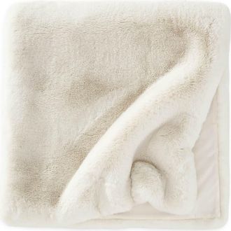 Sunday Citizen Faux Fur Bed Runner in White at Nordstrom