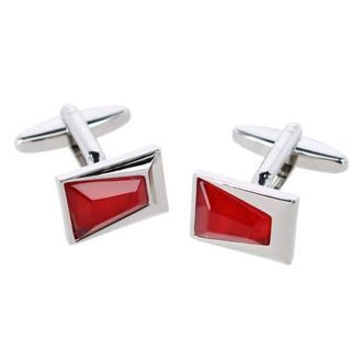 Trafalgar Store Reginal Rectangular Dapper Stone Cufflinks in Red at Nordstrom