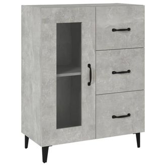 Berkfield Home Sideboard Concrete Grey 69.5x34x90 cm Engineered Wood