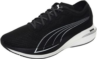 Puma Deviate Nitro, Mens Road Running Shoes, Black/White, 7.5 UK