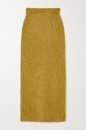 Zankov Gonna In Maglia Spazzolata Delphine - Marrone