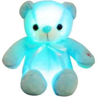 OEM Osito De Peluche Panda Colorido Y Luminoso Para Ni&ntilde;os, Luz Nocturna Suave Y Relajante - Crezuo