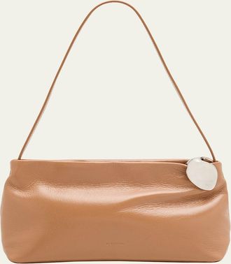 Jil Sander Jewel Calfskin Leather Shoulder Bag