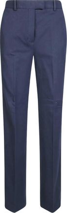 Circolo 1901 Pantalone Dritto - Dames - Straight fit broeken - Blauw - M - Katoen - Broeken