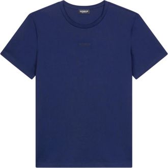 Dondup T-shirt met ronde hals - Heren - T-shirts - Blauw - M - Katoen - Tops
