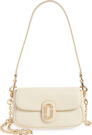 Marc Jacobs The J Marc Clover Pebble Crossbody Bag in Cloud White at Nordstrom