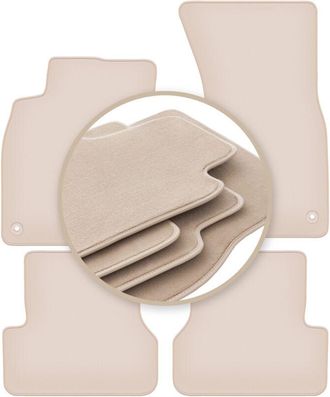 OEM Alfombrillas Beige Premium Para Audi A6 C7 Sed&aacute;n, Familiar, Avant 2011-2017