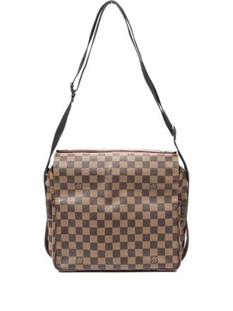 Louis Vuitton Naviglio shoulder bag - women - Canvas/Calf Leather - One Size - Brown