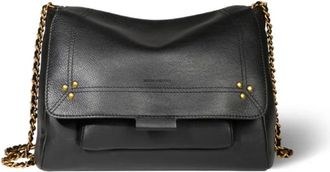Jerome Dreyfuss Tassen, Dames, Zwart, ONE Size, Leer, Lulu Handtas