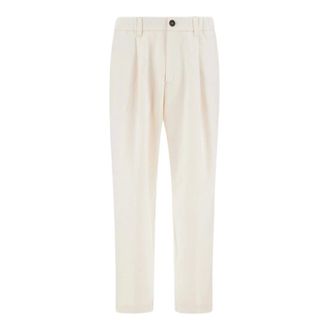 Herno Straight Trousers, male, Beige, Size: L Herno Trousers Ivory