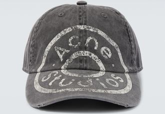 Acne Studios Cappello da baseball in cotone con logo