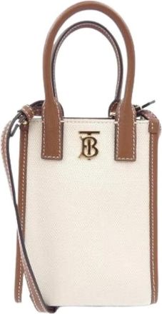 Burberry Pre-owned Mini Bags, female, White, Size: ONE SIZE Pre-owned Shoulder Bag