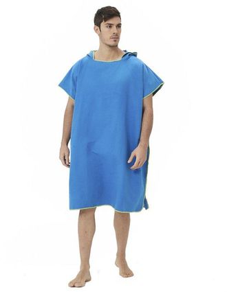 OEM Poncho De Surf Para Mujeres, Poncho De Ba&ntilde;o Ultraligero Y De Secado R&aacute;pido, Tambi&eacute;n Utilizable Como Ayuda Para Cambiarse En La Playa (azul Claro)