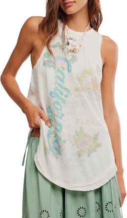 Free People Rosie Graphic Tank in Tofu Combo at Nordstrom, Size X-Small