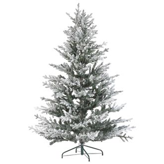 Beliani Beliani - Rbol De Navidad Blanco Verde 180 Cm Sint&eacute;tico Nieve Artificial Ramas Brisco