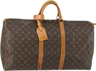 Louis Vuitton Pre-owned Canvas Weekendtas - Dames - Vintage Weekendtas - Bruin - ONE Size - Vintage