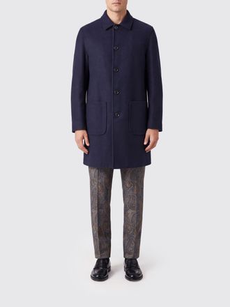 Etro Coat Men color Blue