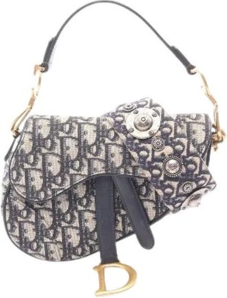 Dior Borsa a spalla Saddle Oblique Jacquard Pre-owned - - Pre-owned - Donna - Multicolore - ONE SIZE