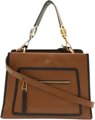 Fendi Pre-owned Vintage Schoudertas - Dames - Vintage Handtas - Bruin - ONE Size - Leer - Vintage