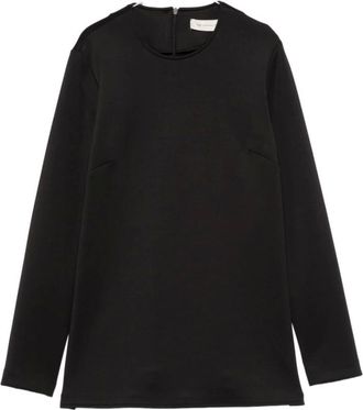 Max Mara Tops, Dames, Zwart, XL, Lange Mouw Tops