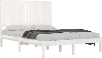 vidaXL Bed Frame without Mattress White 120x200 cm Solid Wood Pine vidaXL