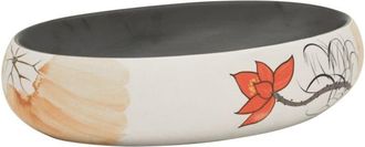 vidaXL Vidaxl - Lavabo sobre encimera ovalado cerámica multicolor 59x40x15 cm