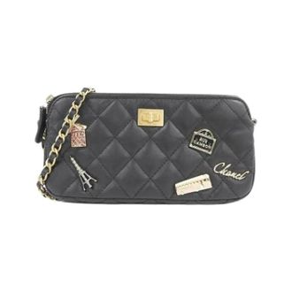 Chanel Pre-owned Chain/Shoulder wallet 84214 - Dames - Pre-owned - Zwart - Maat: ONE Size Leer