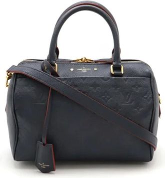 Louis Vuitton Pre-owned Handbags, female, Blue, Size: ONE SIZE Pre-owned Leather handbags