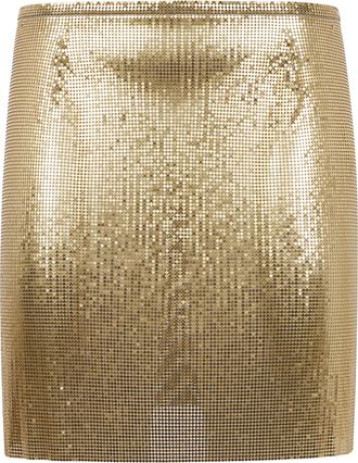 Paco Rabanne Mini Metallic Skirt