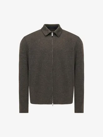 Genti Monogram Overshirt Viper | Donkerbruin