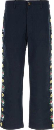 Baziszt Pine Pant - Heren - Straight fit broeken - Blauw - L - Katoen - Broeken