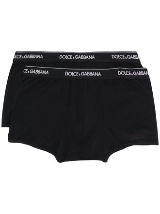 Dolce & Gabbana Boxer con logo - Nero