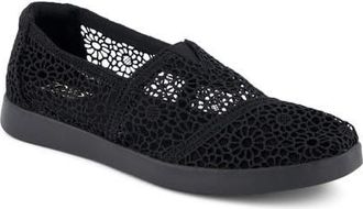 Toms Alpargata Plus Slip-On in Black Crochet at Nordstrom, Size 9.5