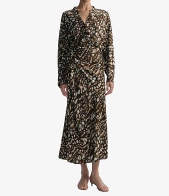 A.L.C. Jean Midi Skirt In Ganache Multi
