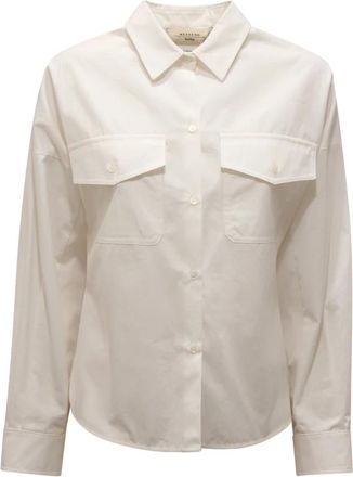 Max Mara Casual Shirts - Dames - Overhemden - Wit - S - Overhemden