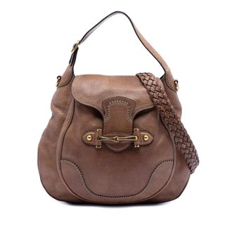 Gucci Pre-owned Gucci Large Leather New Pelham Satchel Ladies 223955 001998