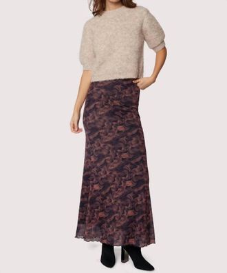 Lost + Wander Contessa Maxi Skirt In Copper/black