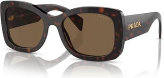 Prada Zonnebril - unisex - Zonnebrillen - Bruin - 56 MM - Accessoires