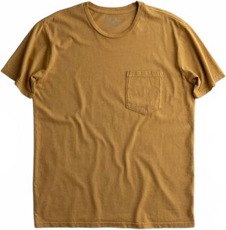 Iron And Resin Mens Stock Basic Tee In Mustard