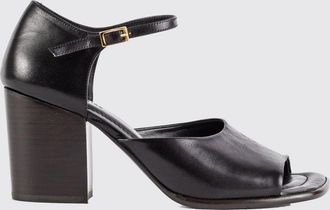 Christophe Lemaire Sandali mules in pelle con tacco alto e cinturino alla caviglia