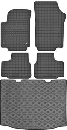 OEM Juego De Alfombrillas De Goma Para Coche Y Alfombrilla Para Maletero Del Seat Mii Hatchback (2011-2019)