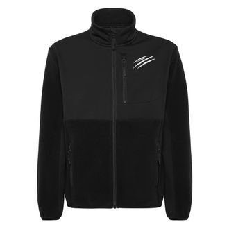 Plein Sport Sweatjacket - Heren - Fleece jassen - Zwart - 5XL - Nylon - Fitness