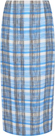 Ferragamo Plaid Print Maxi Skirt