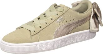 Puma Womens Suede Bow Court Trainers Grey 4 UK