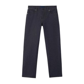 Stone Island Straight Jeans, male, Blue, Size: W33 Indigo Denim Raw Loose Jeans