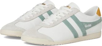 Gola Bullet Pure Womens Shoes White/Green Mist/Sun : 8.5 B - Medium, Synthetic/Leather
