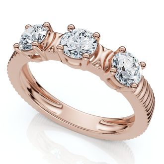 Pompeii3 3/4Ct Jade Diamond Wedding Stackable Ring 14k Gold or Platinum Lab Grown